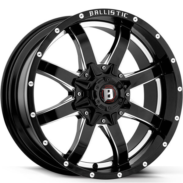 Ballistic 955 Anvil Gloss Black with Milled Spokes