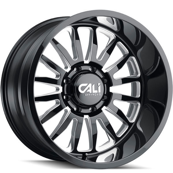 Cali Offroad Summit 9110 Gloss Black with Milled Spokes