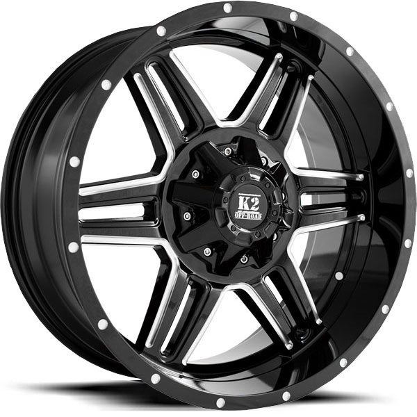 K2 OffRoad K06 Sphinx Gloss Black with Milled Spokes