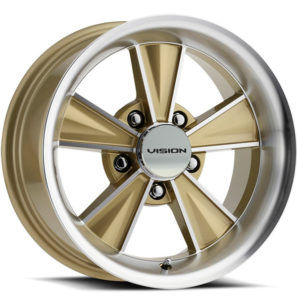 Vision HT324 Dazzler Gold Mirrored with Machined Face