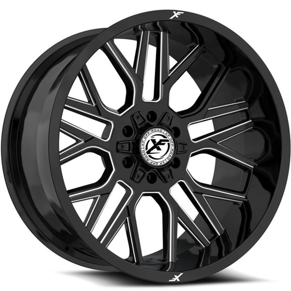 XF Off-Road XF-235 Gloss Black with Milled Spokes