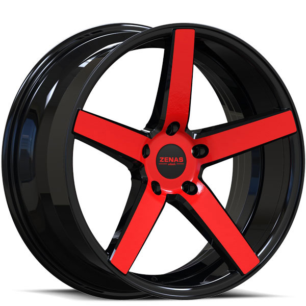 Zenas ZW02 Gloss Black with Red Face